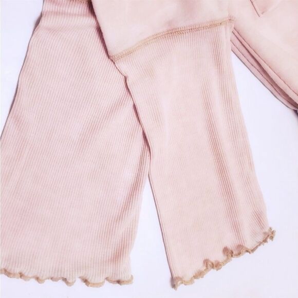 Free People Cozy All Day Harem Leggings/Joggers In Pink Daytime Fireworks - Picture 3 of 5